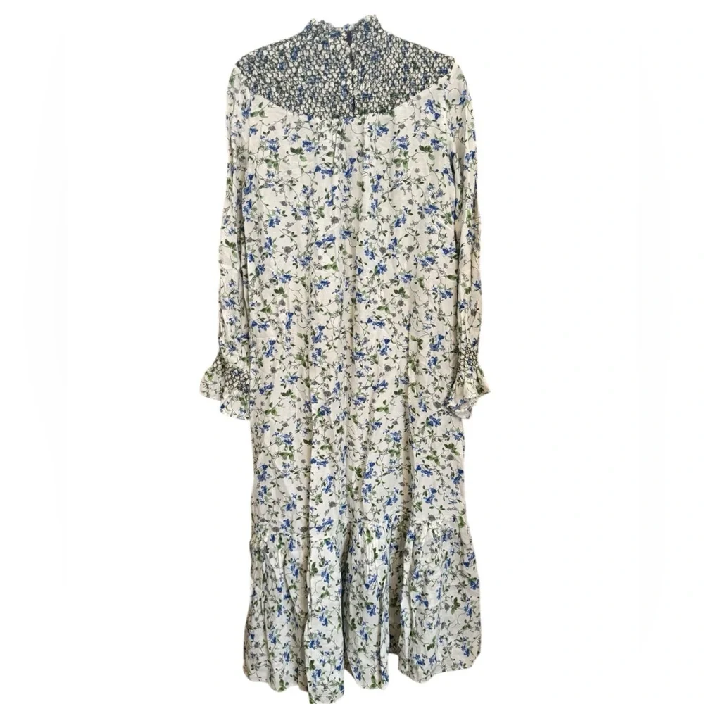 Zara Rustic Floral Print Midi Dress, size small